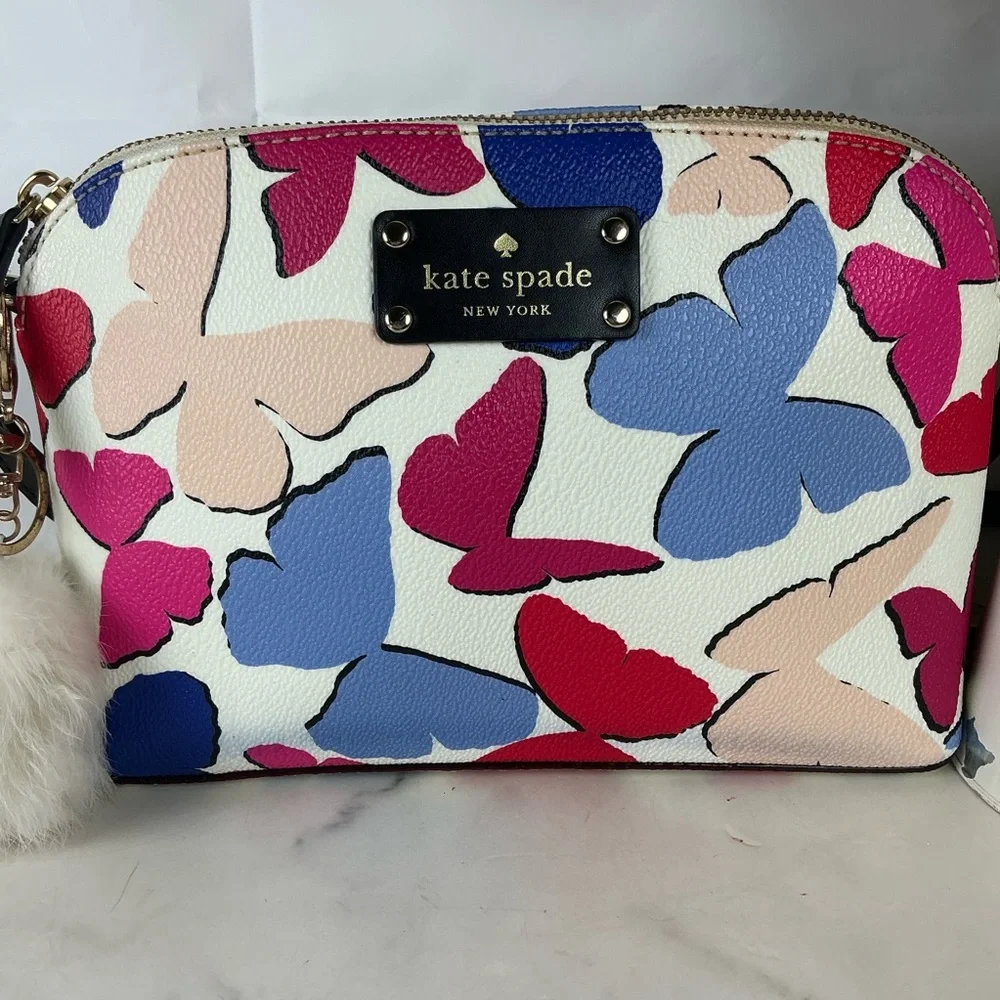 Kate Spade New York Wellesley Festive Butterflies Multi‎ Crossbody Small Bag - Picture 3 of 13